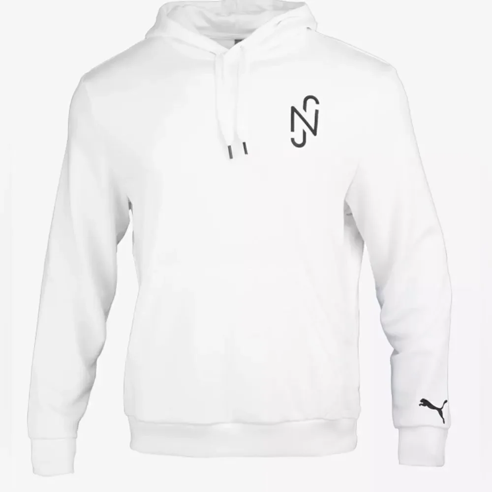 NWT PUMA Youth Unisex White Neymar Copa Jr Hoodie Pullover Athletic - Size XS